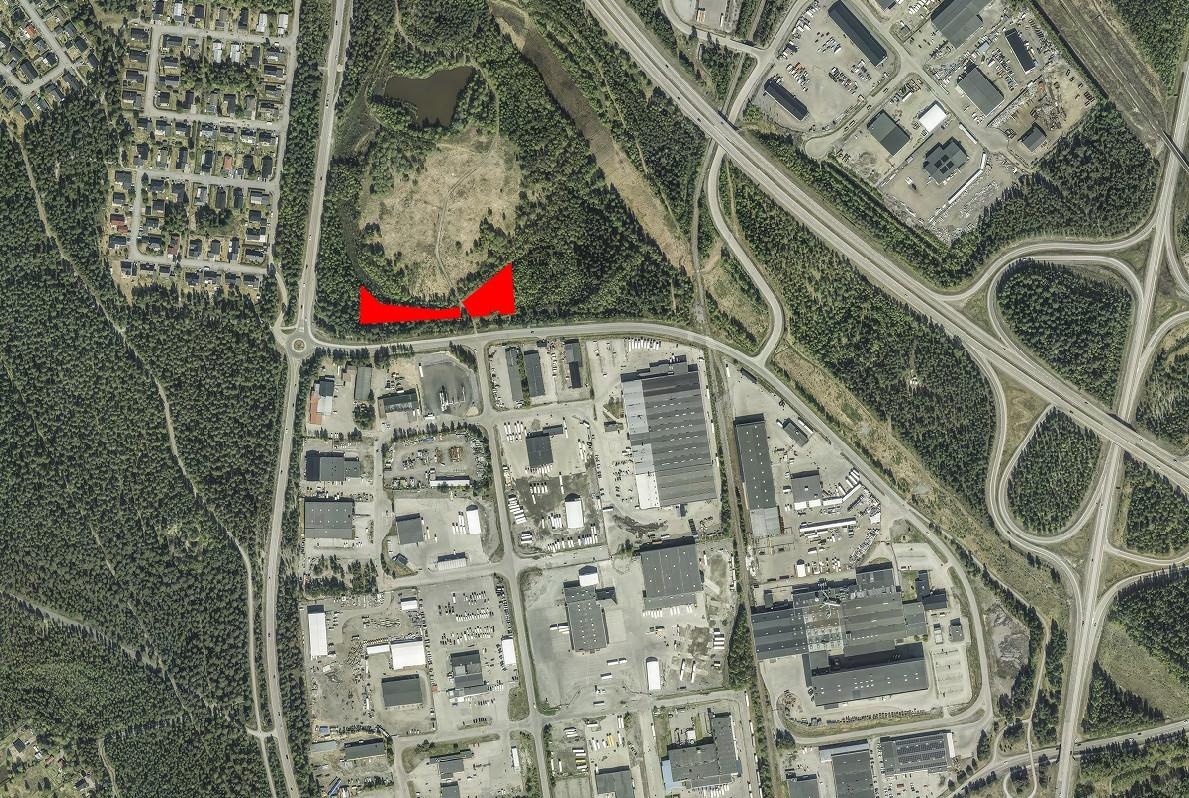 Utzoomad karta över större del av Storheden och Ektjärn.