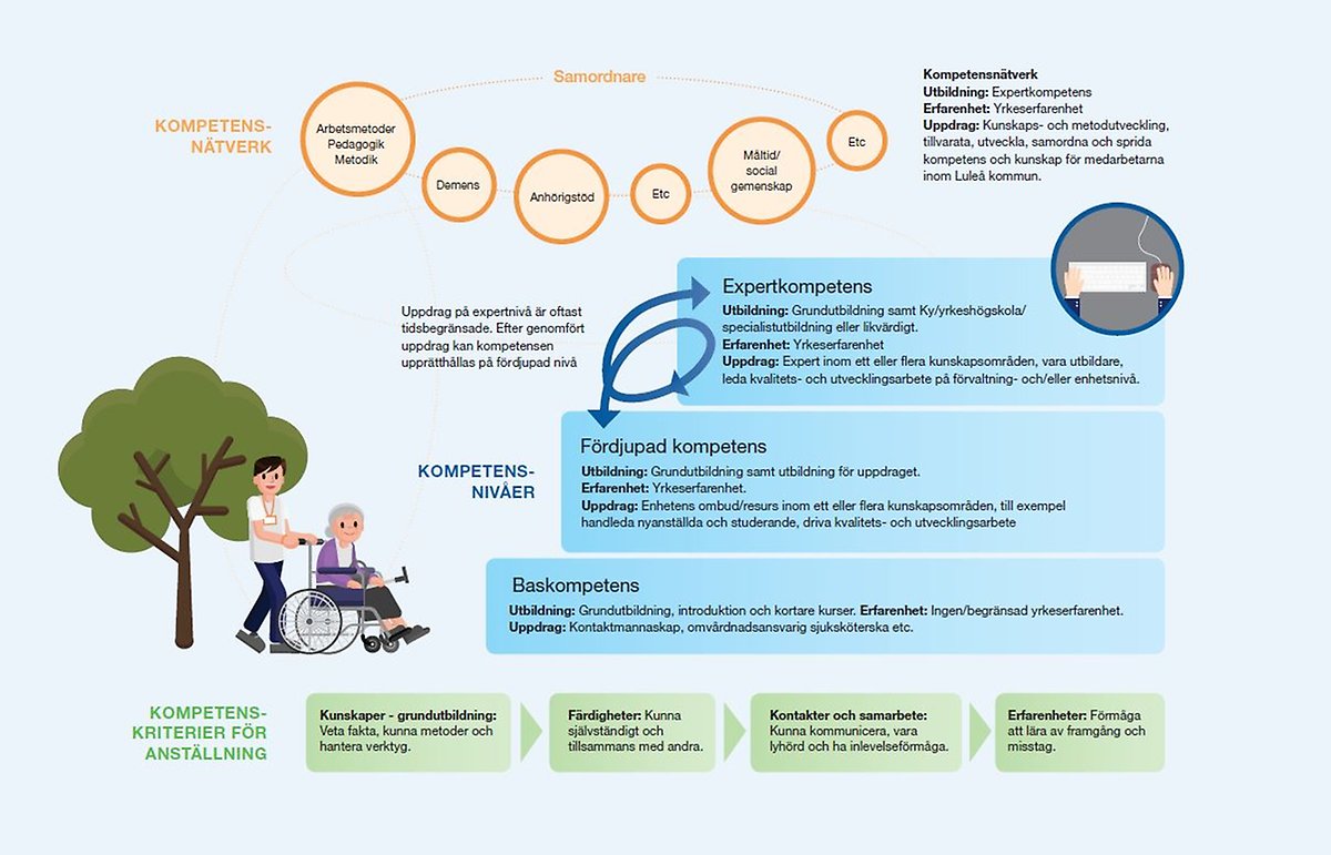 Kompetensnätverk, Kompetensnivåer och kompetenskriterier för anställningar
