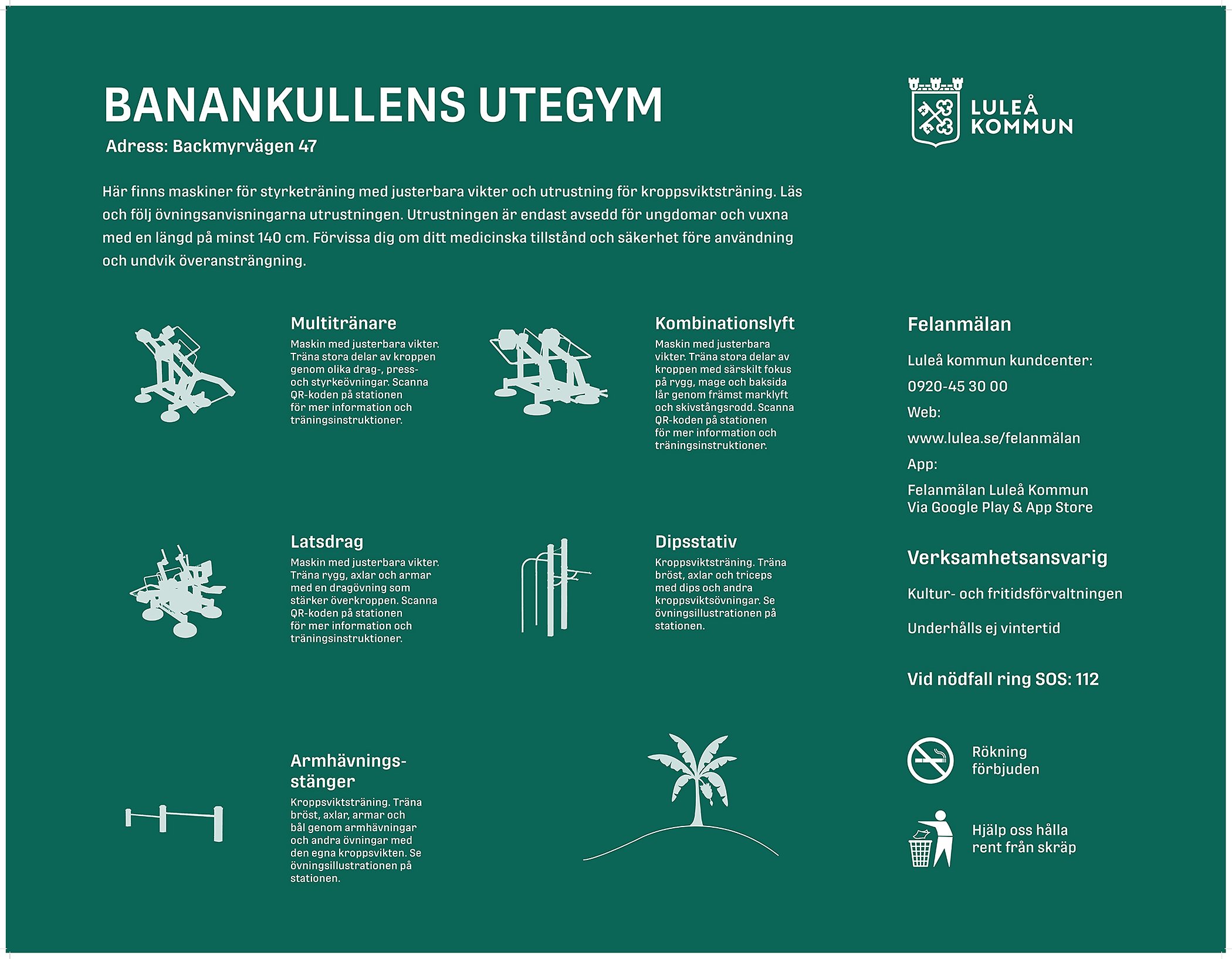 användarmanual utegym