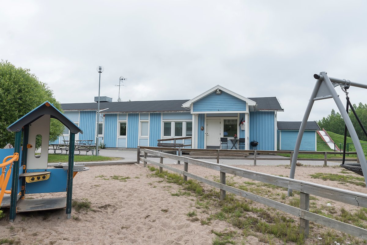 Utomhusmiljö Vitå förskola, en del av förskolans gård